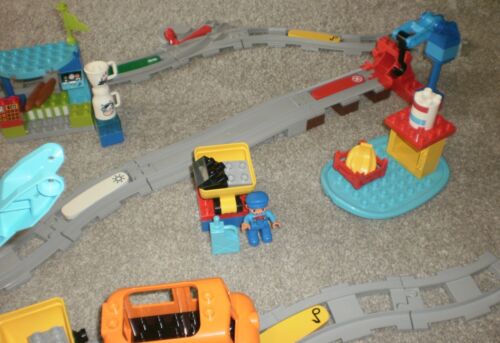 Lego DUPLO 123 Pieces - Cargo & Steam Train Sets 10875 110874 - Not Complete - Picture 5 of 12