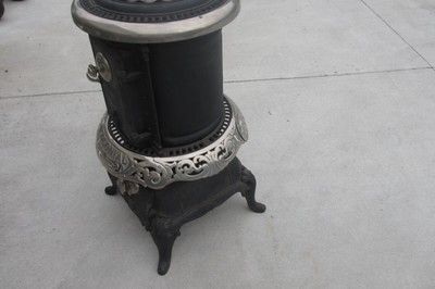 Pot Belly Parlor Coal Wood Cook Stove Heater Great Western Colonial Oak  216A | eBay