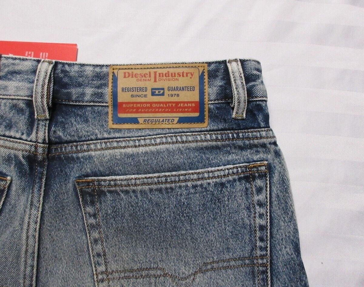 DIESEL Men's 1955 High Waist Straight Leg Denim Jean Pant DIESEL Men's 1955 High Waist Straight Leg Denim Jean Pant