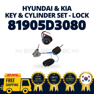 GENUINE OEM Hyundai Key & Cylinder Set - Lock 81905D3080 Tucson