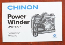 CHINON POWER WINDER PW-530 INSTRUCTION BOOK, 20 PAGES/156924
