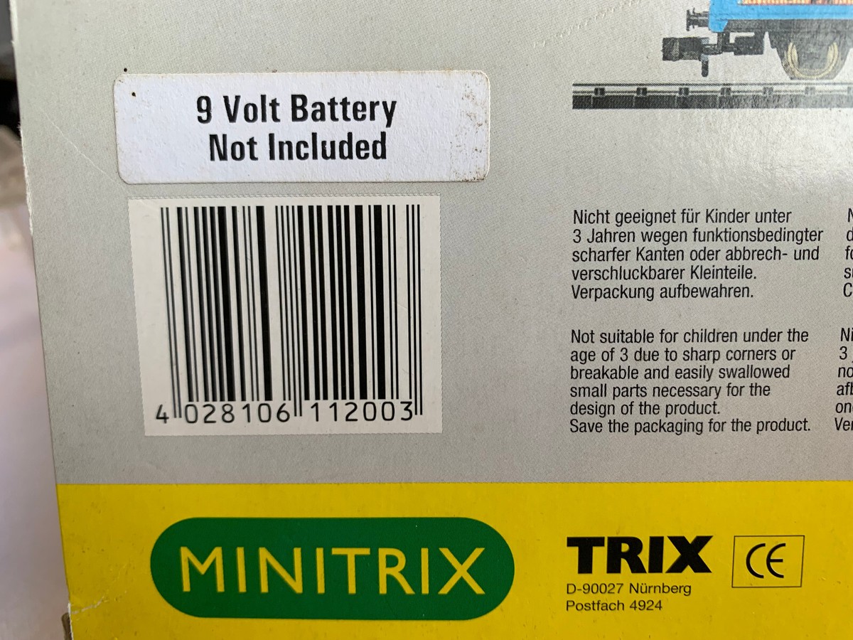 Trix Minitrix Train Starter Set w/ Battery Controller in Orig Box