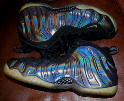 NIKE AIR FOAMPOSITE ONE HOLOGRAM MULTI-COLOR GREY SILVER PENNY (314996-900) SZ 9 - Picture 1 of 16