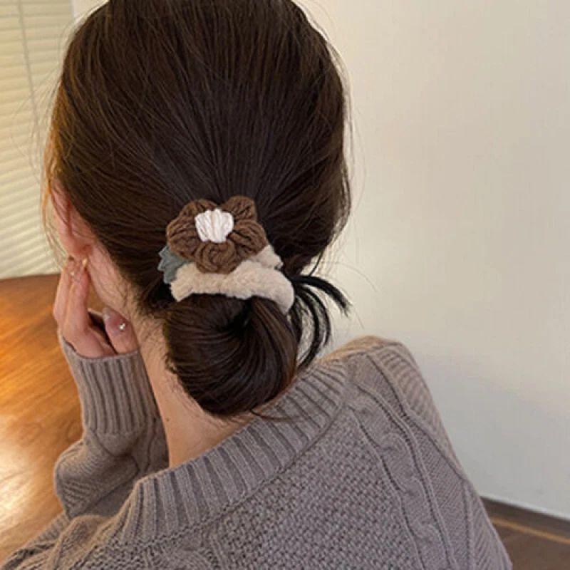Женщин пушистый мягкий милый волос группы декор хвост держатель резинка орнамент подарок - Изображение 4 из 4