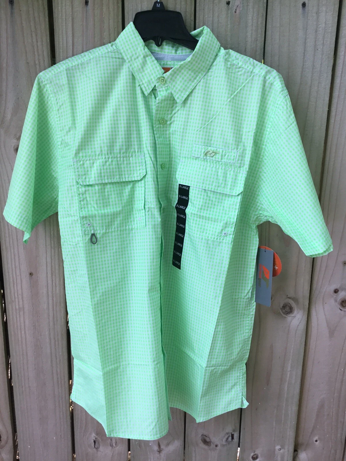 XL Pursuitgear Green Mens Sport Shirt/Short Sleeve/Quick Dry/Wicking