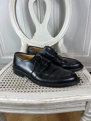 BALLY BLACK LEATHER LOAFERS SIZE US 10