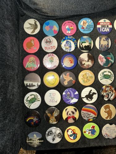 pinback buttons vintage lot 87 Total Buttons - Bild 3 von 24