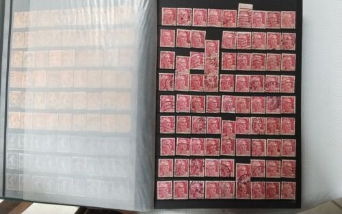AC107- 81 timbres oblitérés France Marianne de Gandon 716 3 F rose  à étudier - Photo 1/4