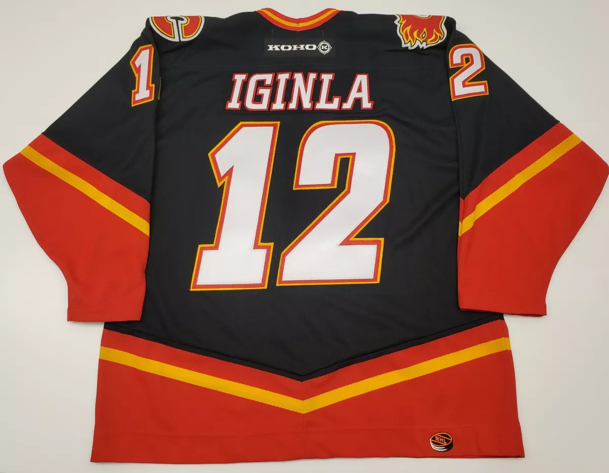 Vintage Calgary Flames Jerome Iginla Koho Hockey Jersey, Size XL