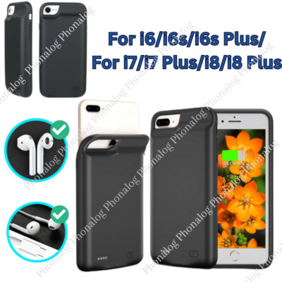 For iPhone SE 2020/6/6s/7/8 Plus Battery Charging Case Cover Power Bank Charger
