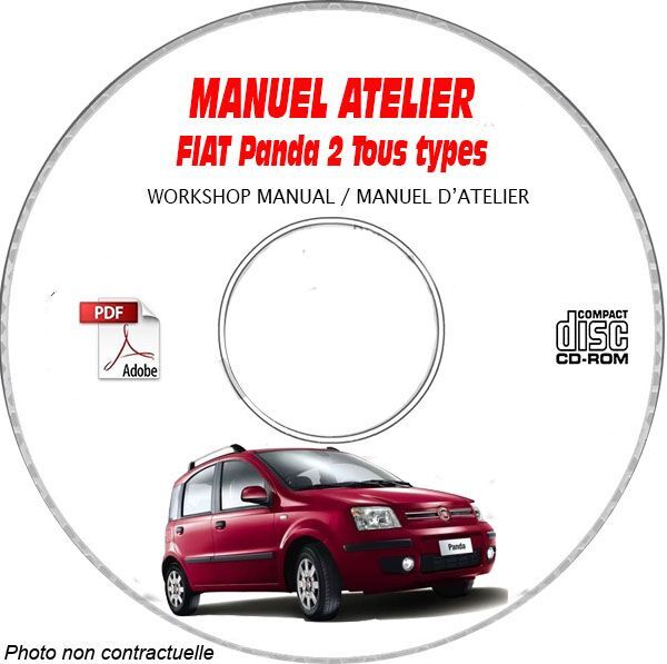 Réparer sa Fiat Panda 2 soi même avec le manuel d'atelier CD-ROM et schémas électriques