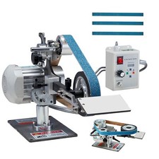 Variable Speed Belt Sander - 30x1" 550W Grinder with 2 Moulds  3 Belts