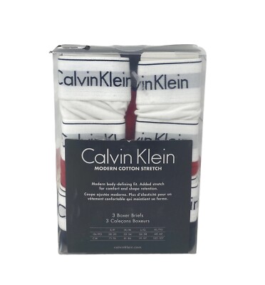 Calvin Klein Men's Underwear 3 Pack Cotton Stretch Boxer Brief
