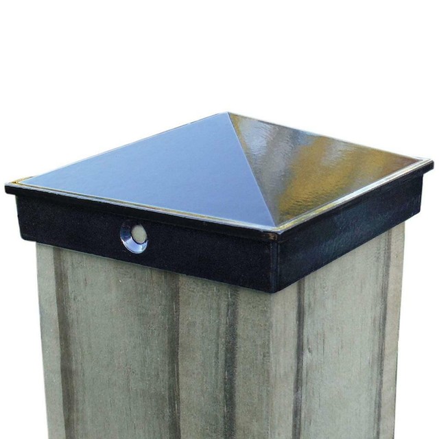 4x4 Fence Post Cap 3 1 2 10 Pack Decorative Aluminum Mailbox