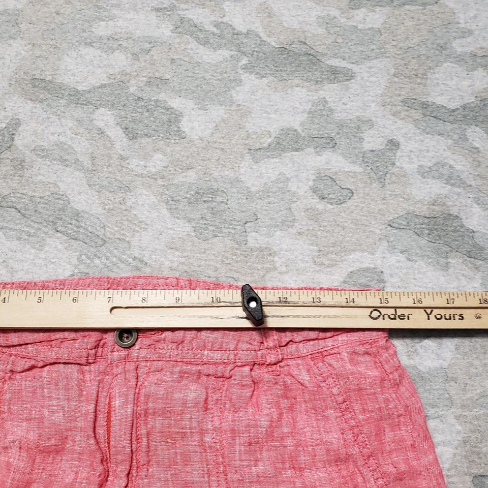 Horny 蟾蜍裙女式 6 红色亚麻口袋抽绳 — 第 3/4 张图片