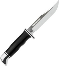 BUCK KNIFE - #117 "BRAHMA" FIXED BLADE - 8 3/4" OVERALL LENGTH + LEATHER SHEATH