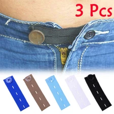 Waist Bands Extender Button Trouser Suit Jeans Expander Waist Extension Buckles"