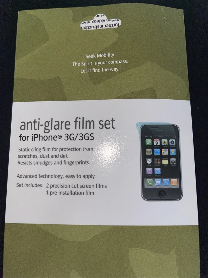 防眩光膜套装适用于 iPhone 3g/3gs 防划痕、灰尘和污垢。 — 第 4/4 张图片