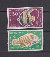 COMORES .  PA  N  ° 23  / 24  .  PAIRE     POISSONS      NEUVE  *  .  SUPERBE .