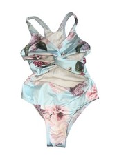 Submarine Girls Cherry Blossom Butterfly One Pc Cutout Bathing Suit 6 read 