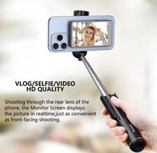New Vlog Selfie Monitor Screen for Phone Rear Camera Selfie Live Stream Conte