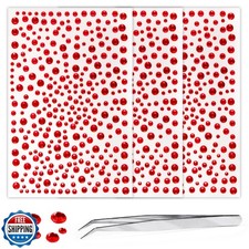 Self Adhesive Face Gems and Pearls for Makeup, Festival Jewels, Hair Gems, Rh