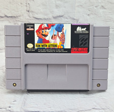 Nintendo Mario's Early Years: Fun with Letters SNES Cartridge 1993 NTSC-U/C