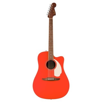 FENDER California Standard Redondo CE WN FRD   Dreadnought Gitarre   Fiesta Red