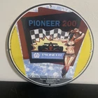 VINTAGE PIONEER 200 LADY SERVICE GASOLINE OIL PORCELAIN SIGN