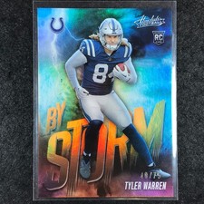 2025 Absolute Football TYLER WARREN By Storm Rookie Orange 48/75 #20
