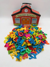 HUGE LOT Parents Magazine Magnet School 309 Pieces Letters Numbers Battat Learn
