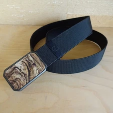 Groove Life GL Black Web Belt w/Gunmetal Magnetic Buckle Size Large