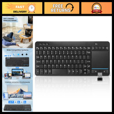 Wireless Bluetooth Keyboard with Touchpad - Multi-Device, Supports PC, Windows,