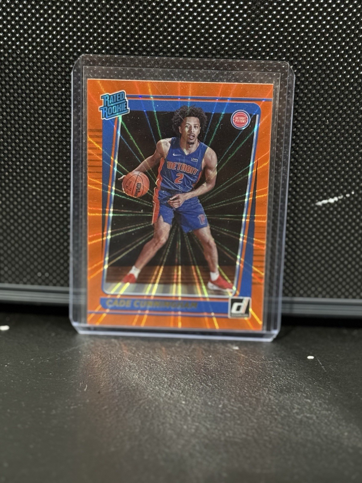 2021-22 Panini Donruss - Rated Rookie Cade Cunningham #211 Holo Orange Laser