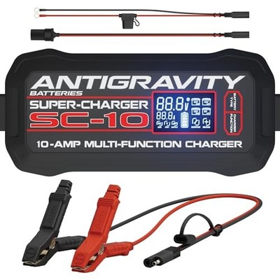 Antigravity SC-10 Super-Charger   10A Smart Battery Charger & Maintainer