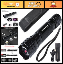 Mini Infrared 850nm LED Flashlight - Rechargeable Tactical Torch, Adjustable Foc