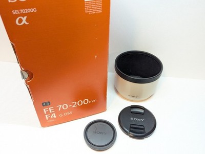Sony FE 70-200mm f/4 G OSS - SEL70200G - Zoom Lens + Caps, Hood