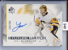 2024-25 SP Authentic Future Watch Auto Joel Blomqvist RC /599 Penguins