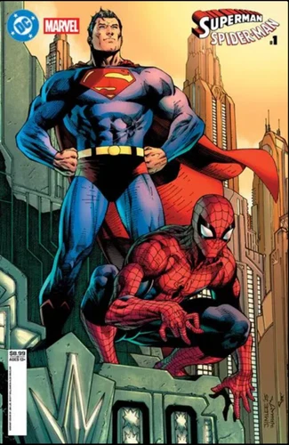 DC & Marvel Superman & Amazing Spider-Man #1 Jim Lee Variant NM