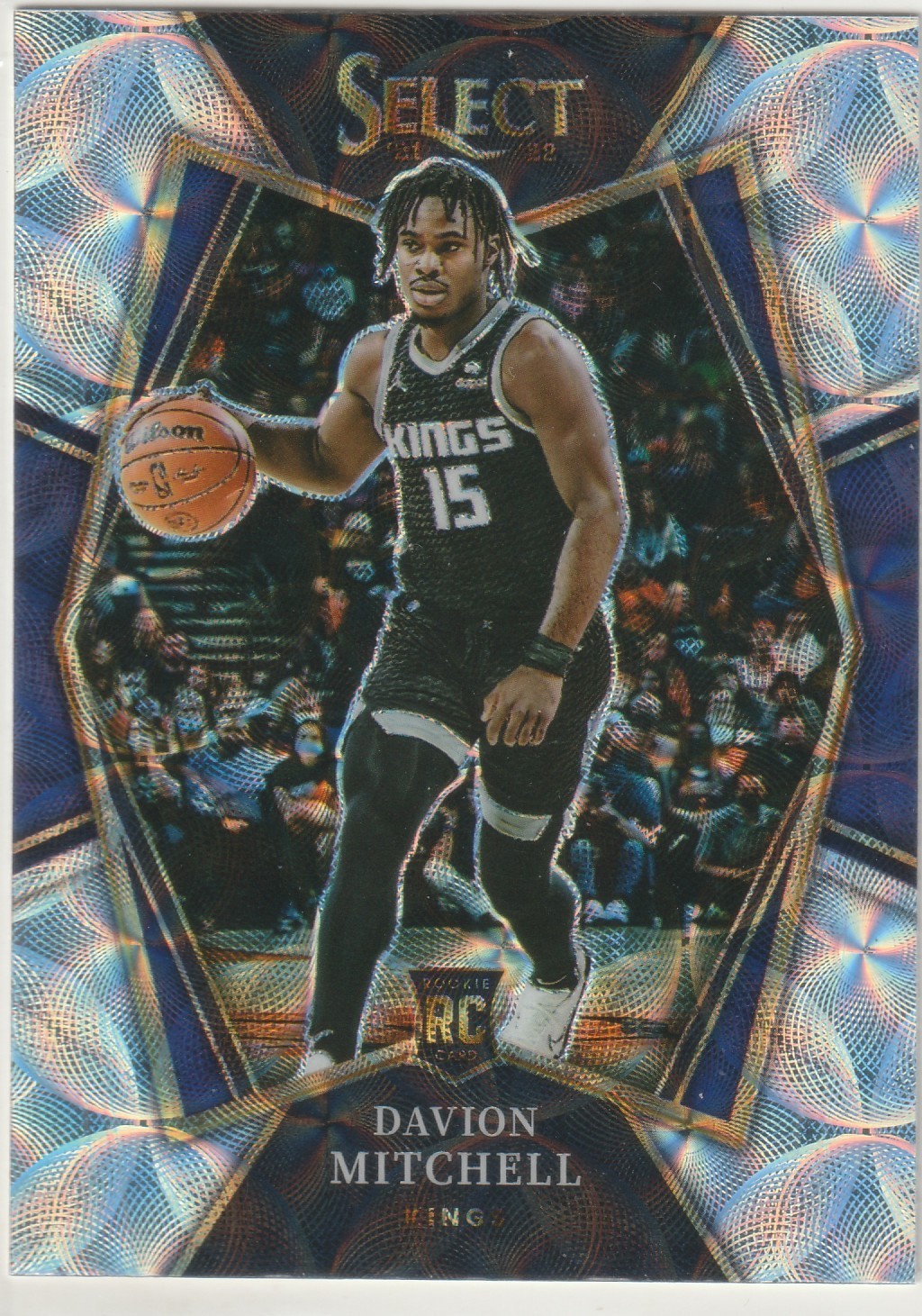 2021-22 Select Premier Level Scope Prizm Davion Mitchell Rookie RC  SP Kings
