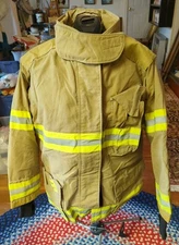 Retired Firefighter Turnout JACKET FIRE COAT USED Size 42X32X35 Quaker State