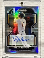 2022 Panini Prizm Draft - Dylan Beavers #PDP33 - Silver Prizm Autograph