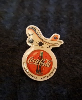 Coca-Cola Hapag-Llyod Pin Anstecker Flugzeug 4,5gr. 3,5x2,5cm Airlines Flugzeug