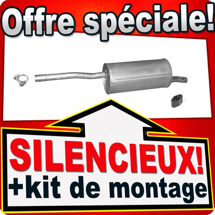 Échappement Logan MCV 1.4 1.6 Break tube silencieux pour Dacia de 2007 à 2013
