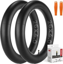 2PCS 26x4.0 Fat Bike Inner Tubes Schrader Valve Mountain E-Bikes with Tire Lever