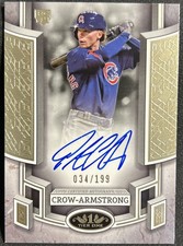 2024 Topps Tier One Breakout Autographs Pete Crow-Armstrong Cubs Auto RC /199