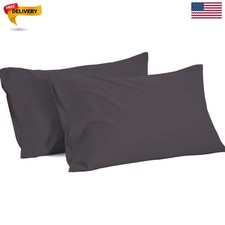 Pillowcase 100 Egyptian Cotton 1000 Thread Count Soft and Luxury 2 Piece Que...