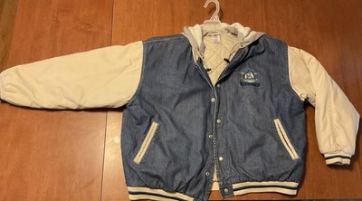 Disney Eeyore Varsity Jacket Adult XL Blue & Beige Disney Franchise Character