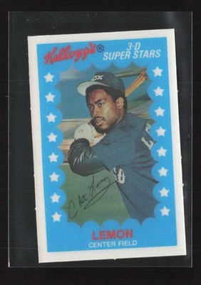 1982 Kellogg's 3-D Super Stars #54 Chet Lemon - NM/MT+ Set Break! No Cracks