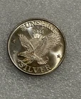 Vintage 1984 Sunshine Mining 1 oz .999 Silver Round ~ Eagle & Sun Rays
